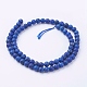 Dyed Natural Lapis Lazuli Round Beads Strands G-G735-06F-6mm-3