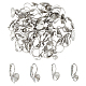 UNICRAFTALE 40Pcs 4 Style 304 Stainless Steel Leverback Earring Settings STAS-UN0021-59P-1