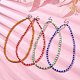 Glass Seed Beaded Necklace with 304 Stainless Steel Clasps NJEW-JN04428-2