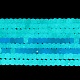 合成蓄光ストーンビーズ連売り  多面カット  ラウンド  暗闇で光る  薄緑  3x2mm  穴：0.6mm  約156個/連  14.17インチ（36cm） G-C086-01A-06-5