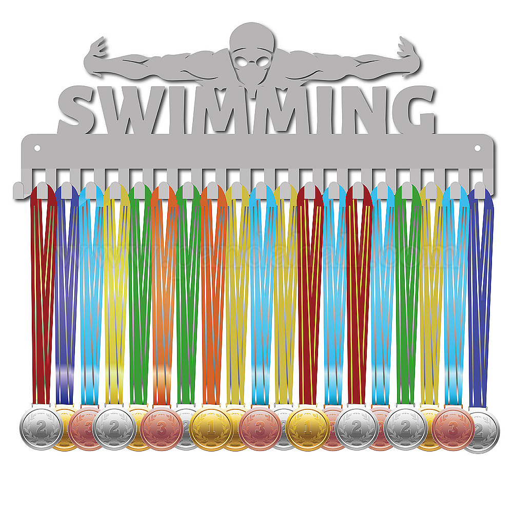 Shop CREATCABIN Swimming Medal Holder Swimmer Medals Hanger Sport