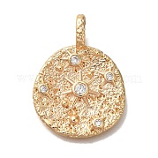 Латунные микро проложить кубического циркония подвески KK-U038-15G