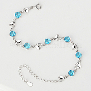 925 женский браслет из стерлингового серебра с звеньями QQ9910-2