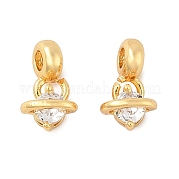 Латунные микро проложить кубического циркония подвески KK-U056-13G