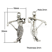 Подвески тибетского стиля TIBEP-23473-AS-NR