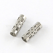 Hollow Column 201 Stainless Steel Beads STAS-R075-21