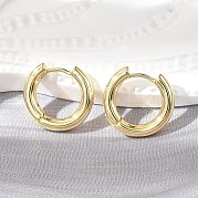 Серьги-кольца из латуни с реечным покрытием для женщин EJEW-E270-24G