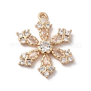 Латунные микро проложить кубического циркония подвески KK-C062-086G
