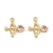 Латунные микро проложить кубического циркония подвески KK-C155-27G