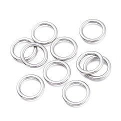 Anlaufgeschützte Verbindungsringe aus Edelstahl 304, Ring, Edelstahl Farbe, 17x1.8 mm, Innendurchmesser: 12.3 mm