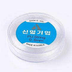 Coreano hilo cristal elástico, para la fabricación de la joya, Claro, 0.6mm, alrededor de 76.55 yarda (70 m) / rollo