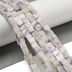 Нити натуральных фиолетовых бирюзовых бусин G-F631-K25