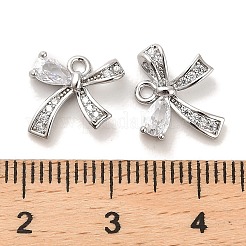 Ciondoli in ottone zirconi chiari micro pavé&nbsp;KK-C054-04P