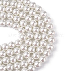 Экологичные стеклянные жемчужные бусины&nbsp;LS-HY-A008-10mm-RB001