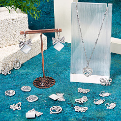 24шт 6 стиля подвески из сплава с кристаллами и стразами&nbsp;FIND-TA0006-20P