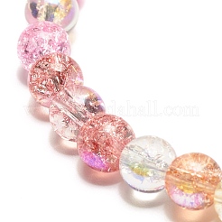 Браслет из круглых бусин из сверкающего хрусталя диаметром 6 мм&nbsp;BJEW-JB07189-02