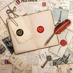 Латунная восковая печать штамп с ручкой AJEW-WH0184-1119