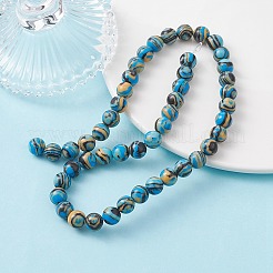 Синтетического малахита бисер нитей G-YW0001-55C