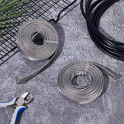 8 м плоский луженый плетеный провод из нержавеющей стали 304&nbsp;FIND-UN0010-04