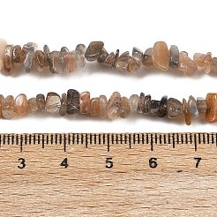 Нити натуральных бусин из нескольких лунных камней G-B160-A04