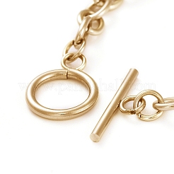 Браслеты-цепочки из нержавеющей стали 304 унисекс&nbsp;BJEW-P245-39G