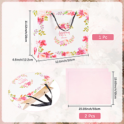 1 шт. бумажные пакеты с цветочным принтом&nbsp;ABAG-SP0001-14B