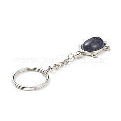 Брелок для ключей из натуральных и синтетических драгоценных камней KEYC-P010-C