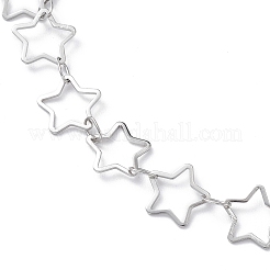 Tobilleras de cadena de eslabones de estrella de acero inoxidable 304 que no se deslustran para hombres y mujeres&nbsp;LS-STAS-B039-14P