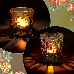 2 шт. 2 стиля стеклянная хрустальная чашка AJEW-GA0007-39