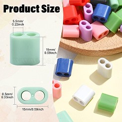 40 Stück 10 Farben ABS-Kunststoff-Dia-Charms&nbsp;MACR-CJ0002-47