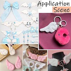 48 шт. 6-х цветные тканевые украшения аксессуары&nbsp;DIY-SC0032-26