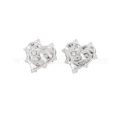 Componenti per orecchini a bottone in acciaio inossidabile 304&nbsp;STAS-N097-242P