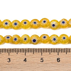 Ручной Millefiori стеклянные плоские круглые нити бисера LK-P010-01