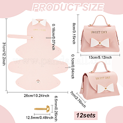 Подарочные сумки из искусственной кожи с конфетами AJEW-WH0518-62B-01