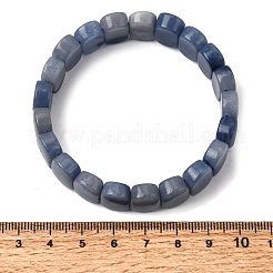 Natürliche blaue Aventurin-Perlen-Stretcharmbänder für Damen und Herren&nbsp;BJEW-D461-02A