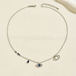 Ожерелье с подвеской из латуни с микропаве и кубическим цирконием для женщин ZL4013