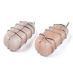 Натуральные розовые авантюрные подвески G-S359-358