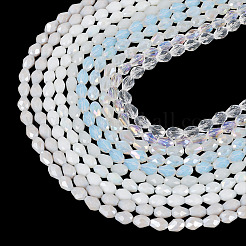 10 нить 10 цвета прозрачных стеклянных бусин&nbsp;EGLA-TA0013-24D