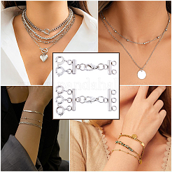 2 шт. 2 стиля удлинитель цепи из нержавеющей стали 304 STAS-BBC0008-10P