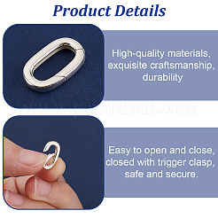 2 шт. 925 кольца-пружинки из стерлингового серебра&nbsp;STER-GA0001-34