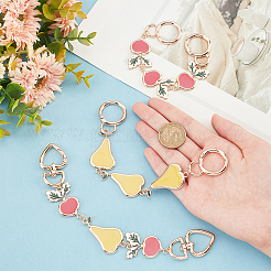 3 шт. 3-х стильные удлинители для ремешка кошелька из сплава и эмали&nbsp;FIND-PH0017-10