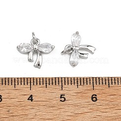 Breloques en laiton et zircon cubique transparent Shegrace&nbsp;XGRQ2O964-422P