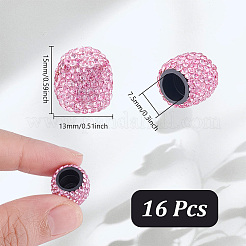 16 шт. колпачки для вентилей шин из полимерной глины и страз&nbsp;FIND-NB0006-71A