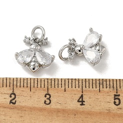 Подвески из латуни с микропаве из циркония&nbsp;KK-R210-14P