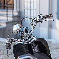 2 комплект чехлов на ручки мотоцикла из искусственной кожи 2 цветов&nbsp;AJEW-AN0007-41