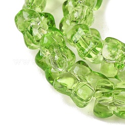 Abalorios de vidrio transparente hebras&nbsp;GL-CBAAE04-01D