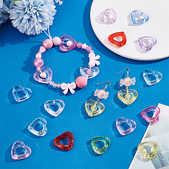 Рамка из прозрачного акрилового бисера 11 цвета MACR-PH0001-90