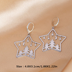 201 серьги из нержавеющей стали с застежкой-молнией&nbsp;FS-WGCA6C3-01