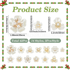 42 pz 14 stili di cabochon in plastica&nbsp;FIND-CY0002-45