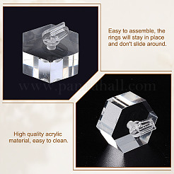 Акриловые держатели для колец&nbsp;RDIS-WH0020-02A-01